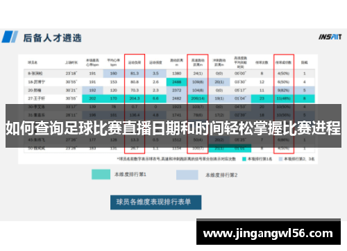 如何查询足球比赛直播日期和时间轻松掌握比赛进程